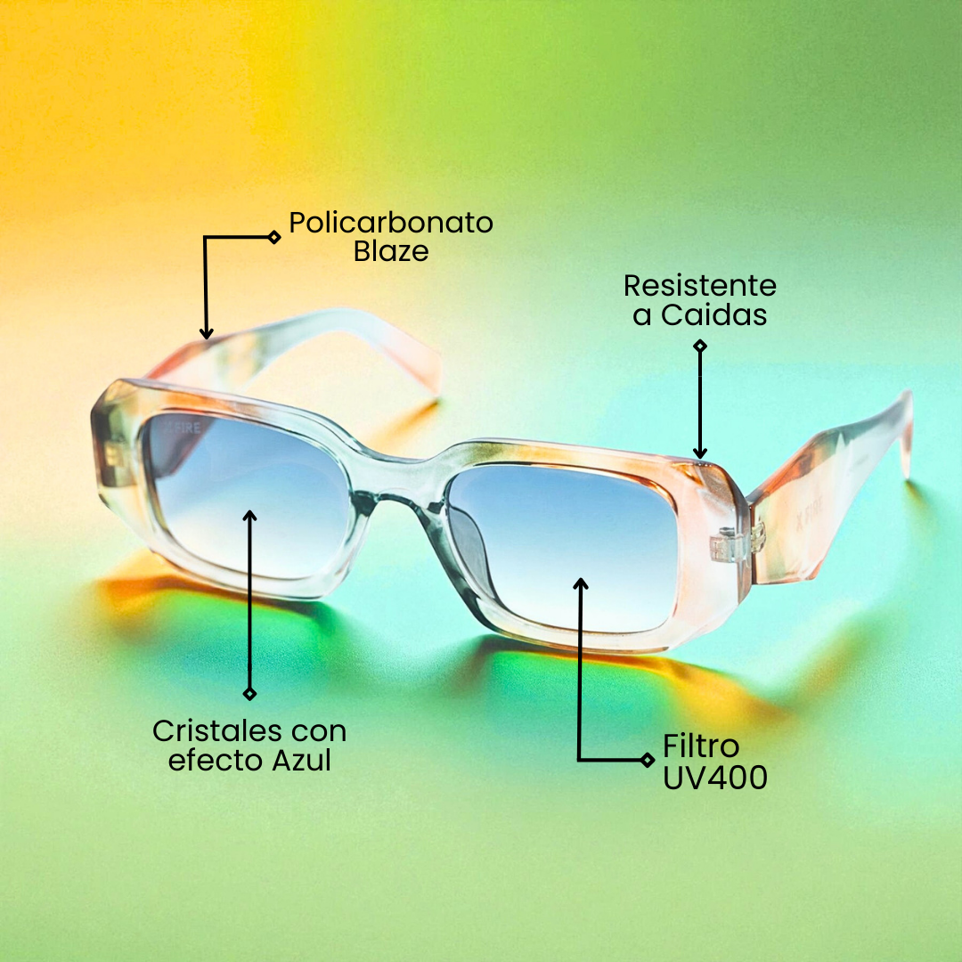 Lente de sol Bombay Rainbow / Azul UV400 X FIRE