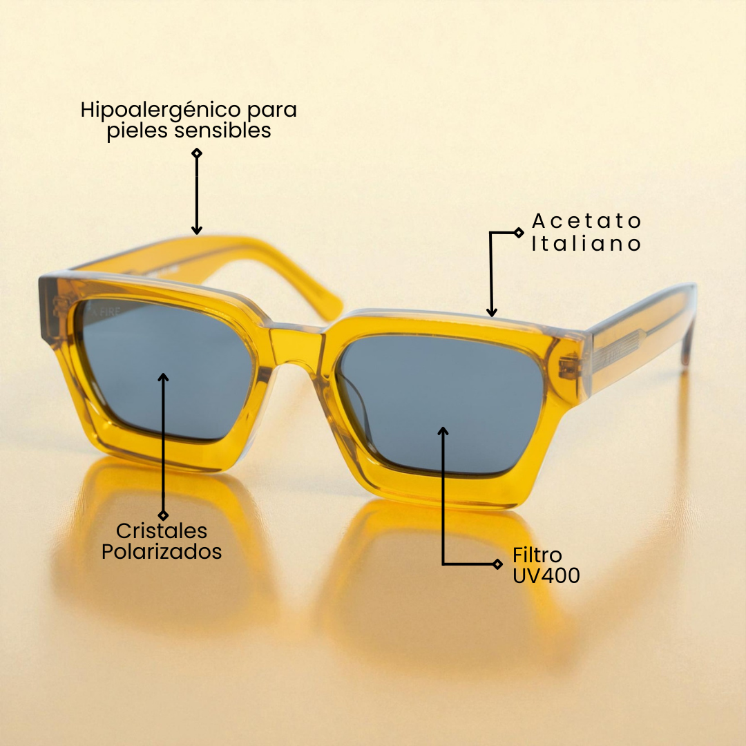 Lente de sol café Spargi / Negro UV400 X FIRE