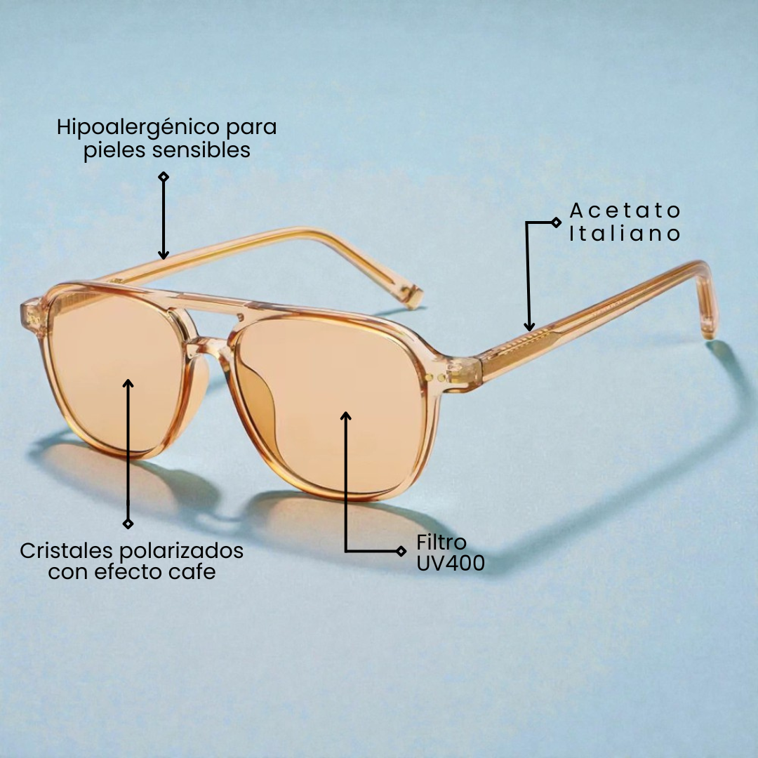 Lente de sol Manzini Transparente / Café UV400 X FIRE