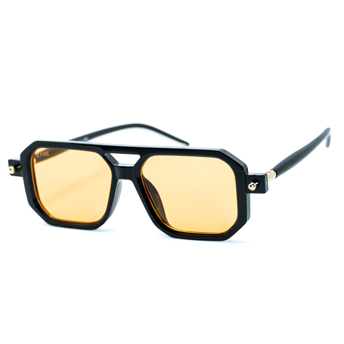 Lente de sol Bali negro / Amarillo UV400 X FIRE