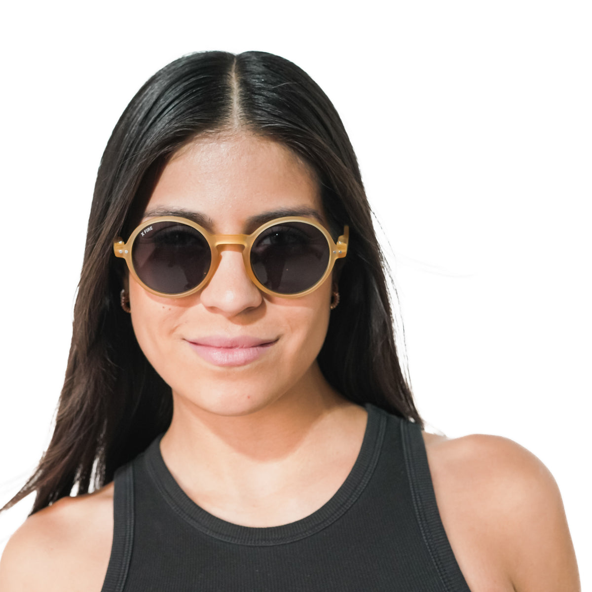 Lente de sol Amarillo Hakim / Negro UV400 X FIRE