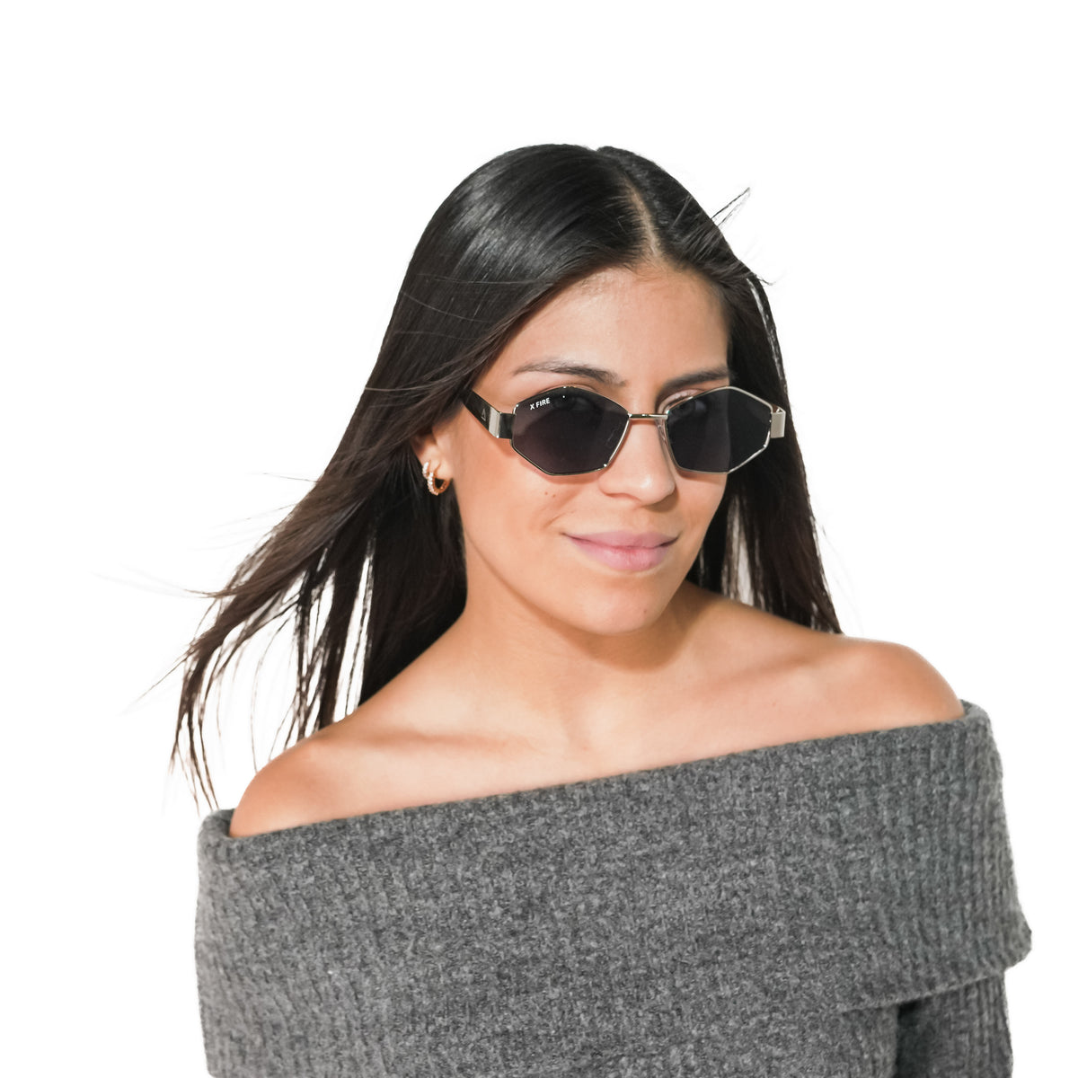 Lente de sol Irala Plateado / Gris UV400 X FIRE