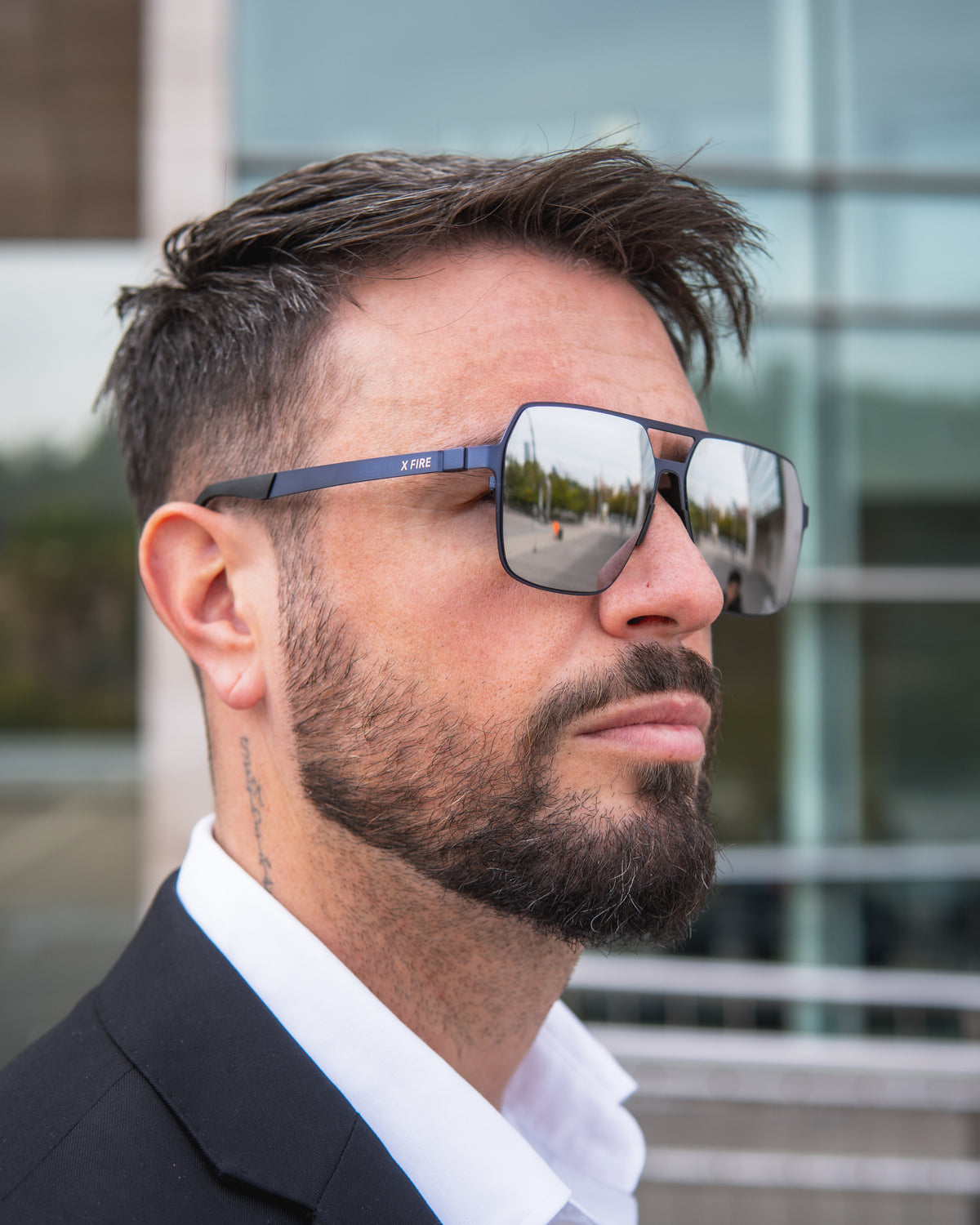 Lente de sol Negro Lanka / Negro UV400 X FIRE