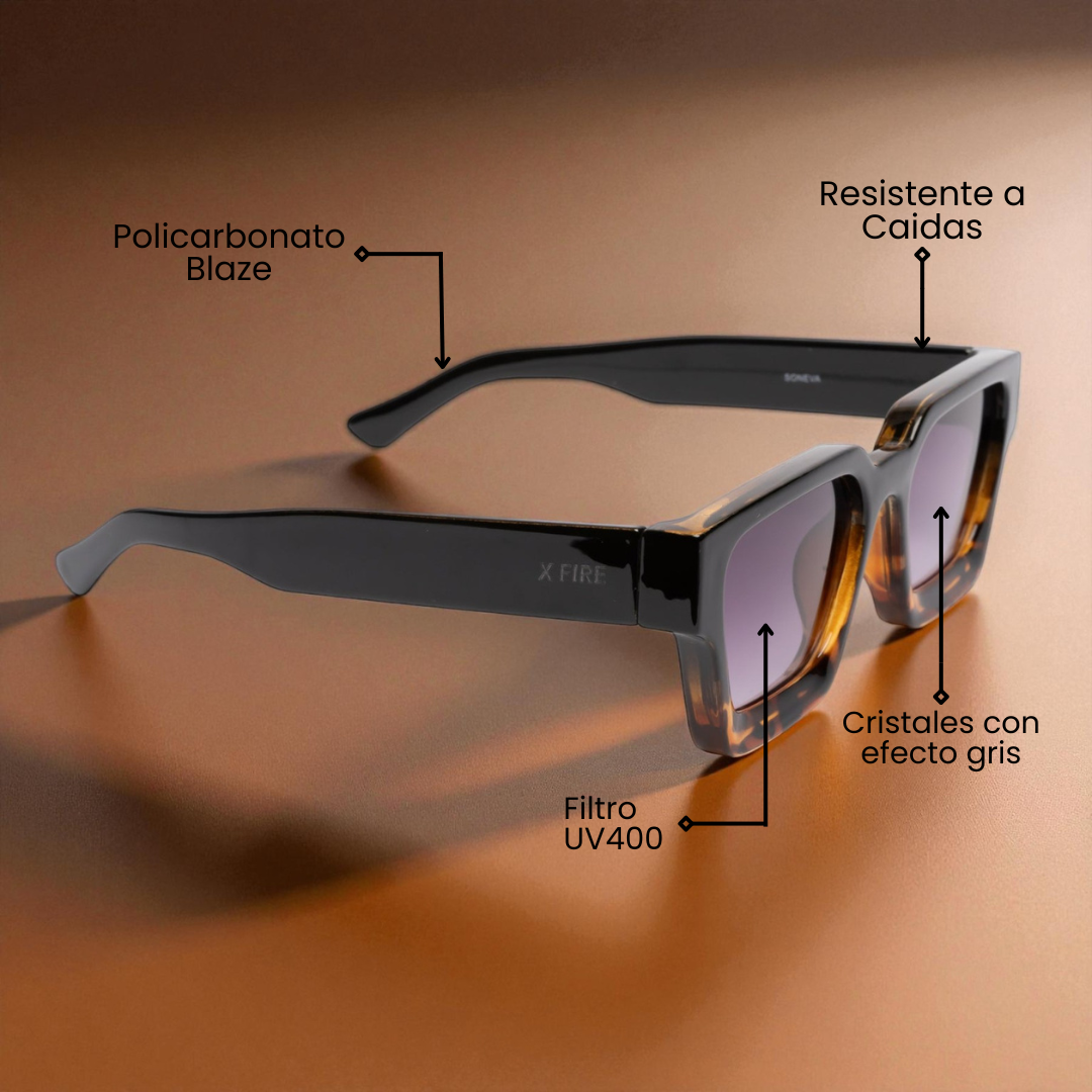 SONEVA BLACK LEOPARD | GRAY MIRROR