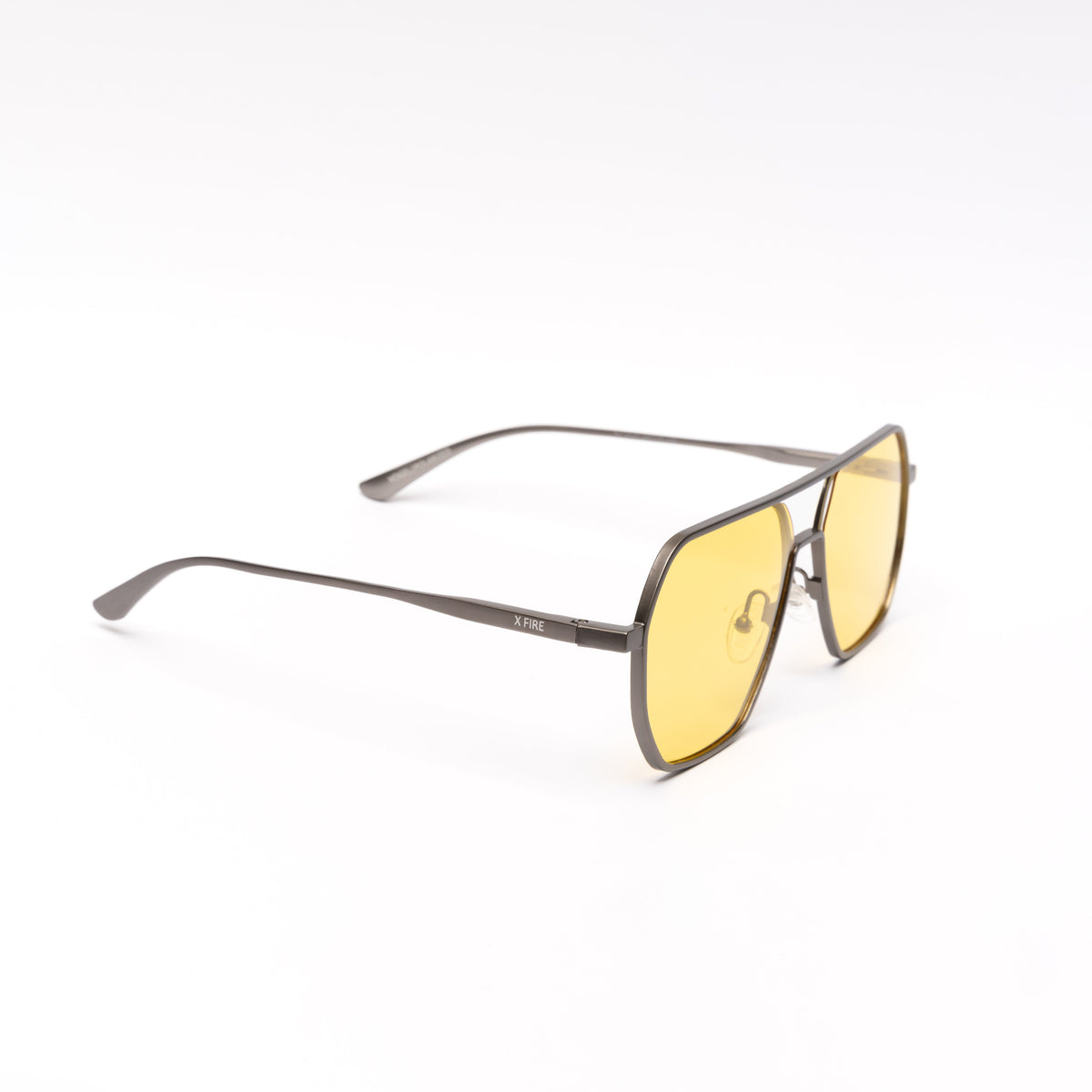 Lente de sol Plateado Thakur / Amarillo UV400 X FIRE