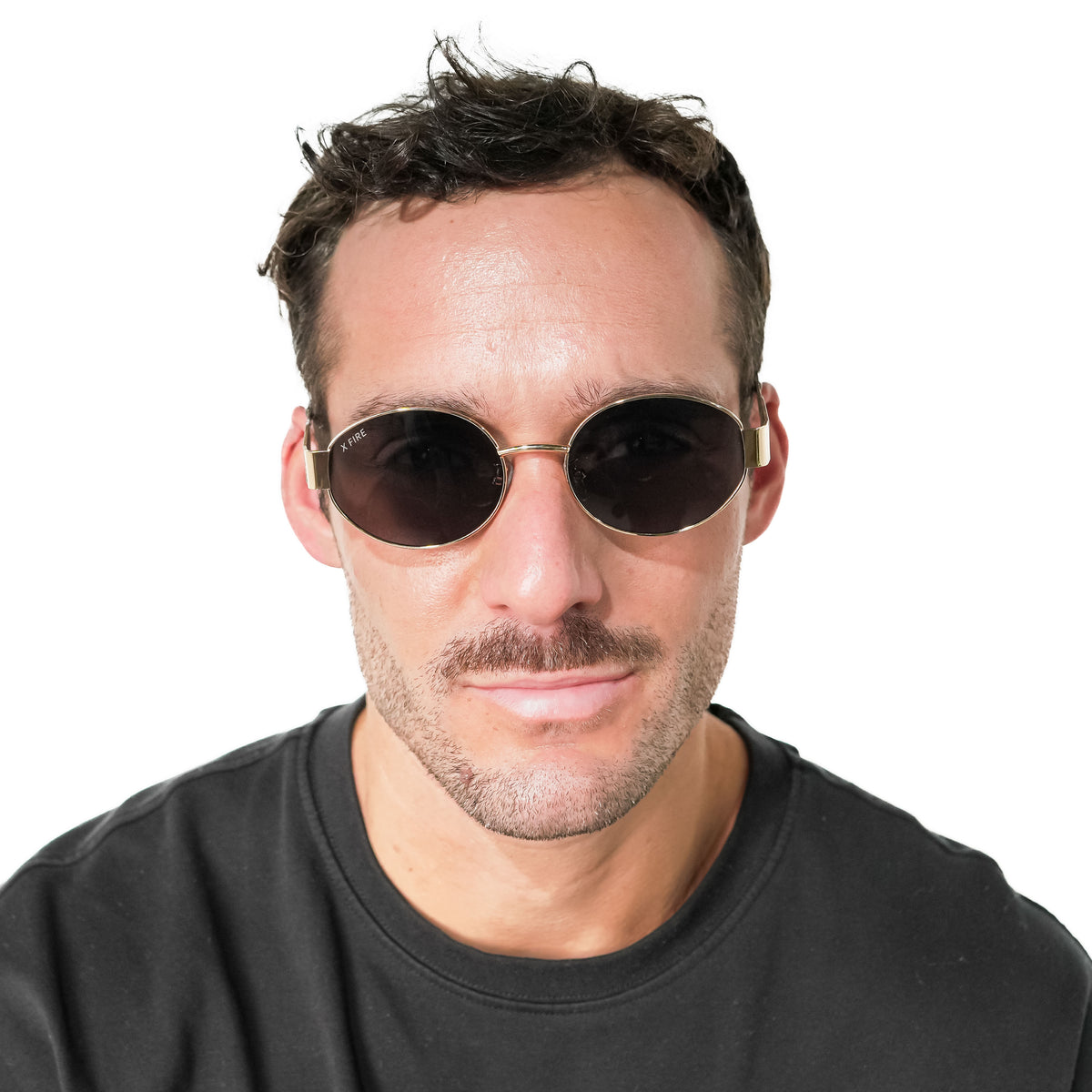 Lente de sol dorado Armonia / Verde UV400 X FIRE