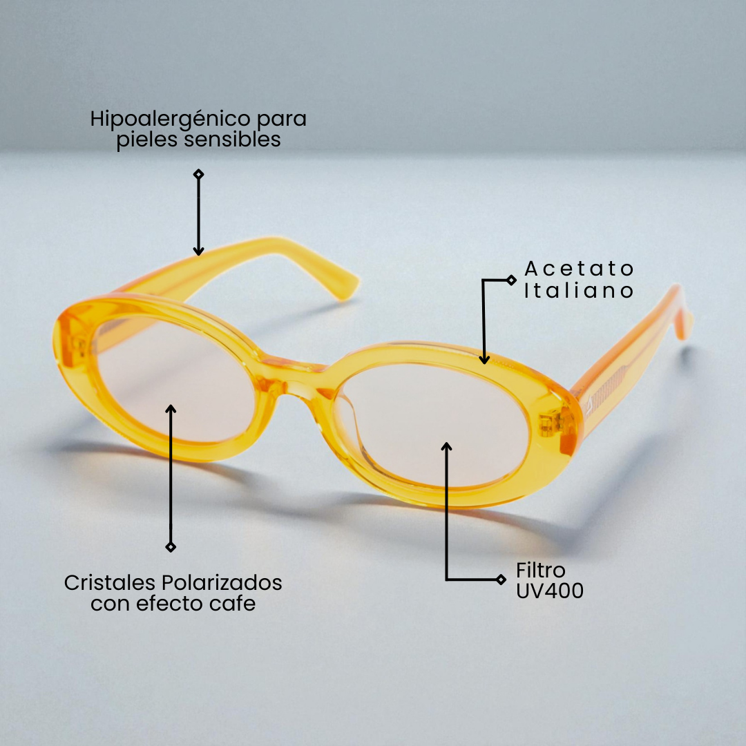 Lente de sol Mainz Naranja / Café Transparente UV400 X FIRE