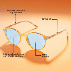 NIZA ORANGE | BLUE MIRROR