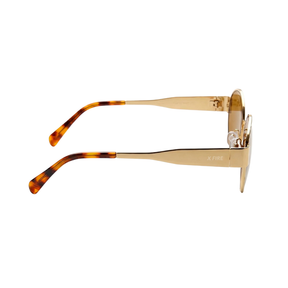 Lente de sol dorado Armonia / Café UV400 X FIRE