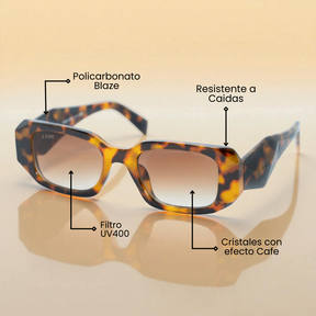 Lente de sol Bombay Animal Print / Café UV400 X FIRE
