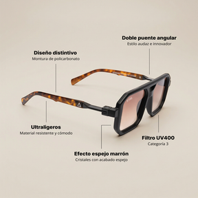 Lente de sol Bali 2.0 Matte café / Café UV400 X FIRE