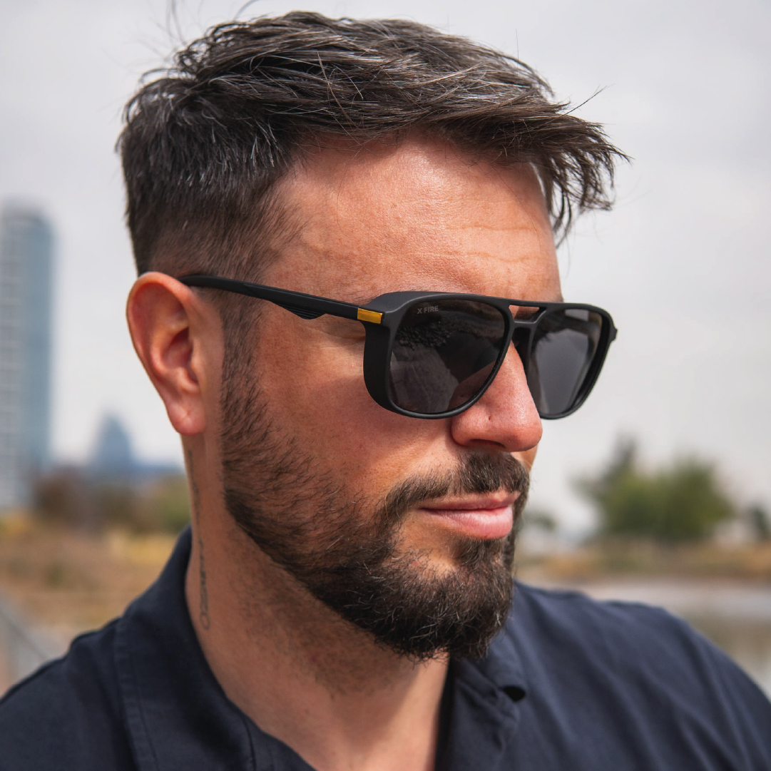 Lente de sol Negro Atlas / Negro UV400 X FIRE