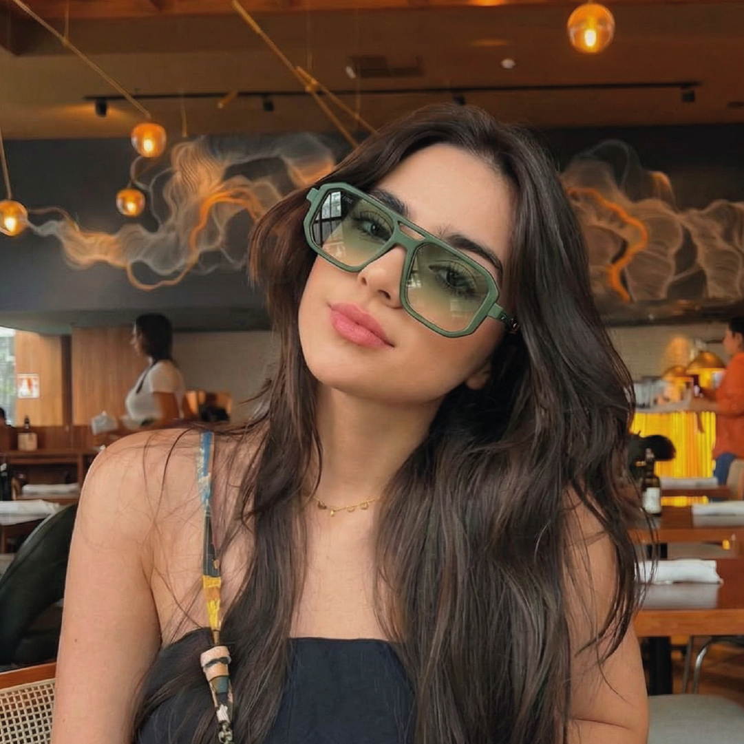 Lente de sol animal print verde Bali 2.0 / Verde UV400 X FIRE