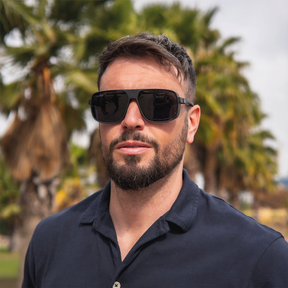 Lente de sol Barcani Negro / Negro UV400 X FIRE