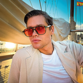 Lente de sol Manzini Verde / Rosado UV400 X FIRE