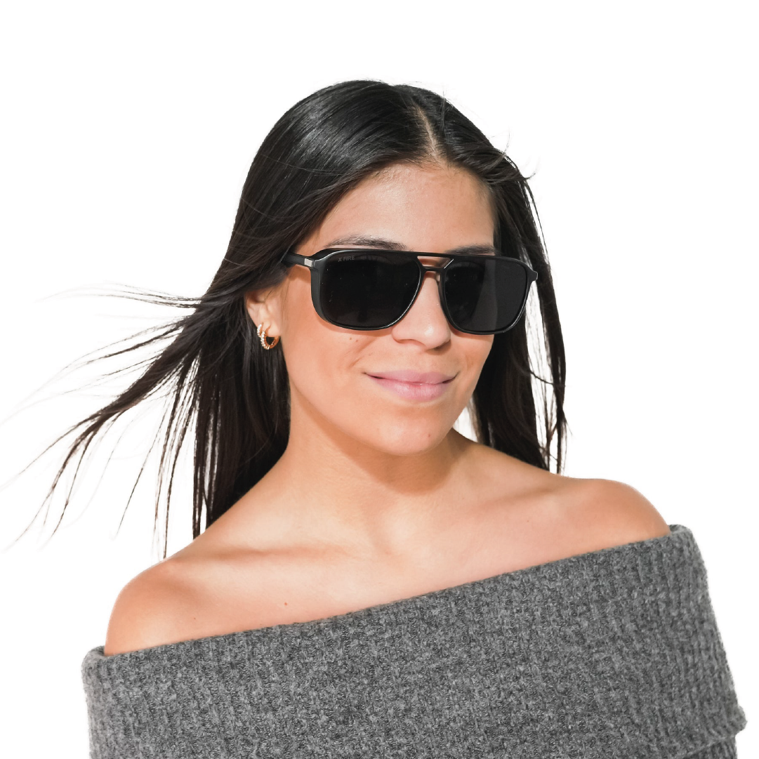 Lente de sol Negro Atlas / Negro UV400 X FIRE