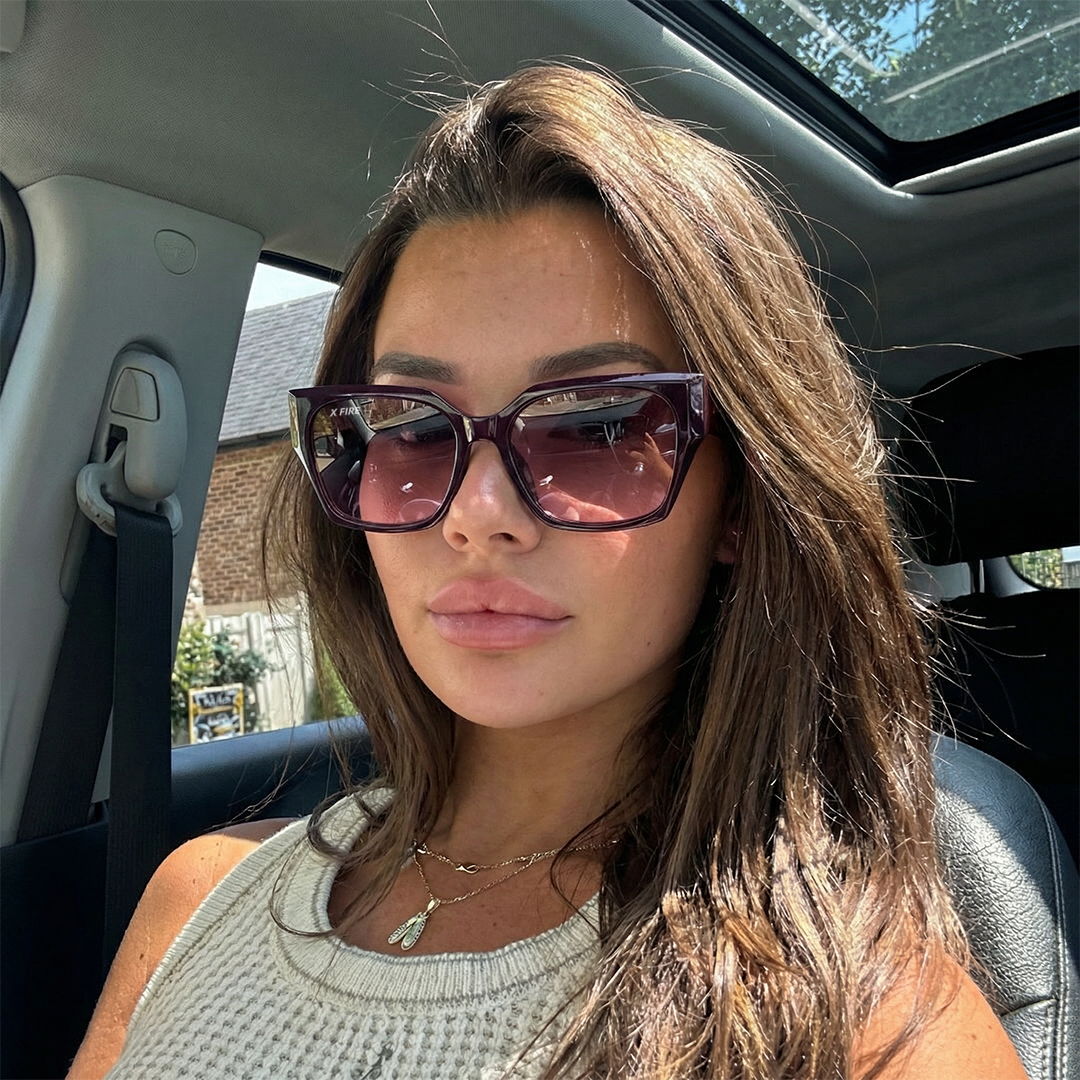 Lente de sol Alessa Burgundy | Lente burgundy