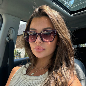 Lente de sol Alessa Burgundy | Lente burgundy