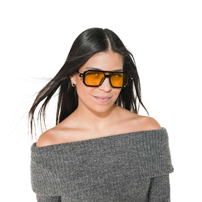 Lente de sol Bali negro/ Naranja UV400 X FIRE