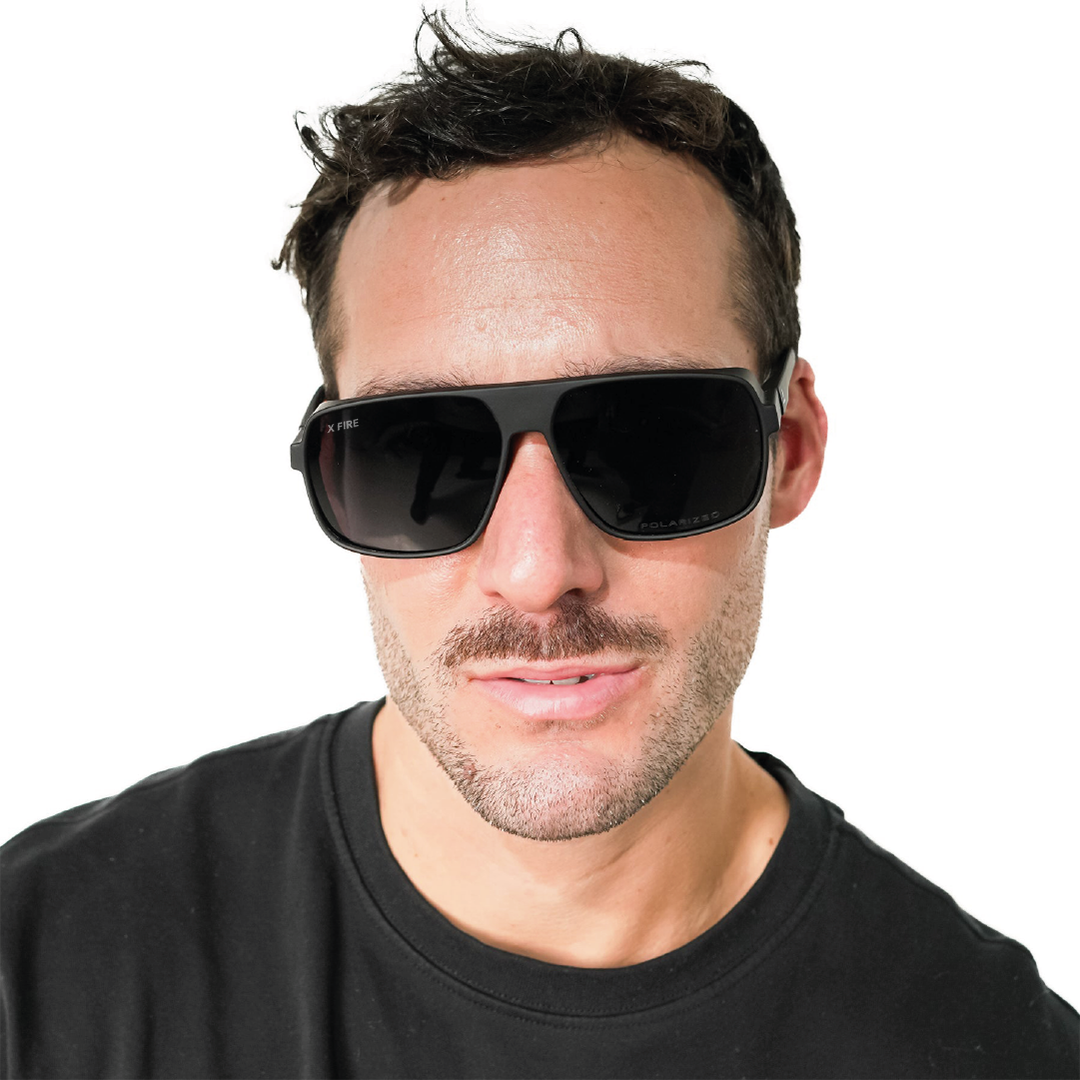 Lente de sol Barcani Negro / Negro UV400 X FIRE