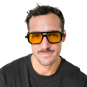 Lente de sol Bali negro/ Naranja UV400 X FIRE