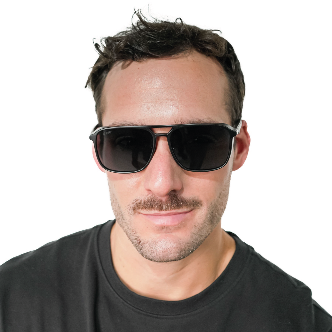 Lente de sol Negro Atlas / Negro UV400 X FIRE