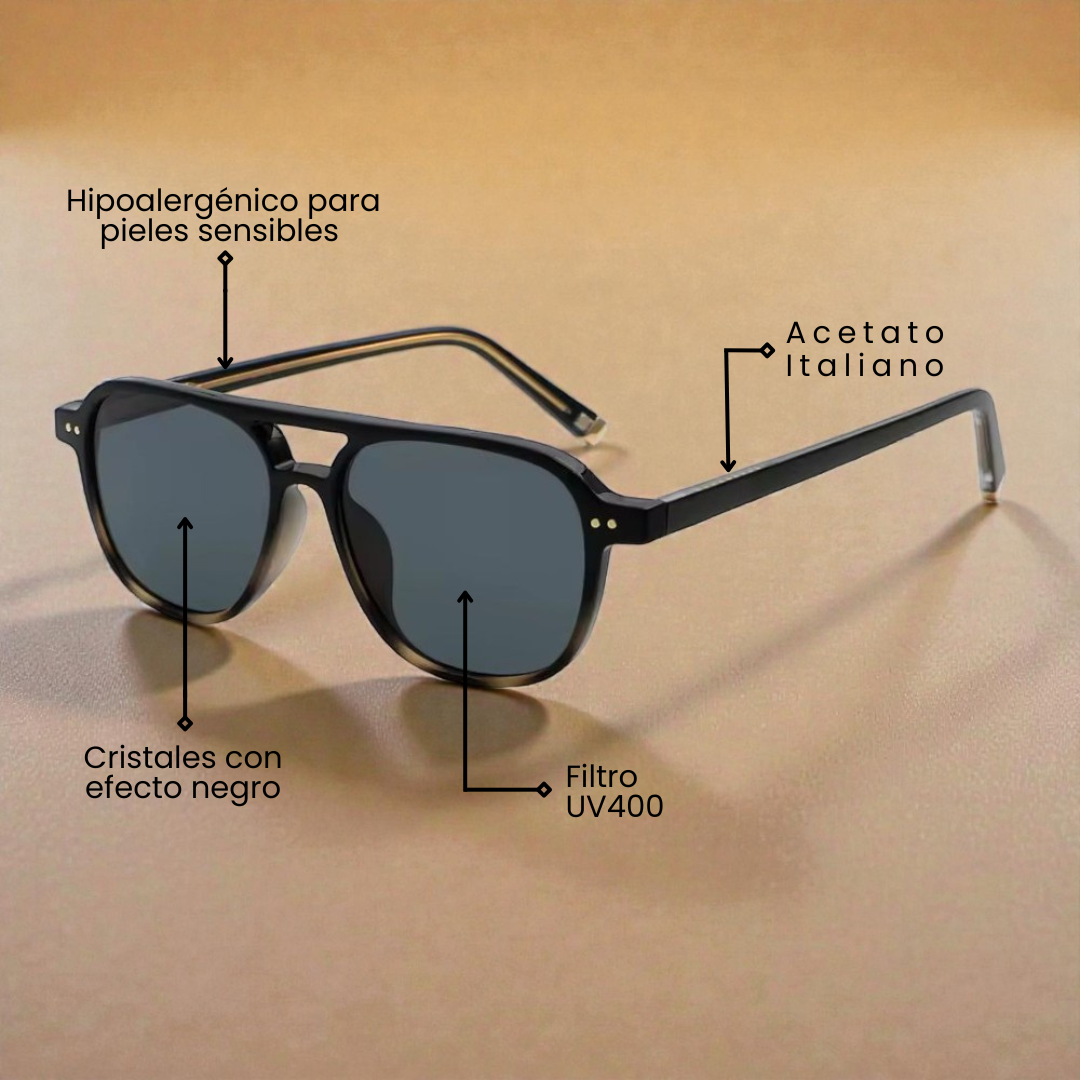 Lente de sol Manzini BlackPrint / Negro UV400 X FIRE