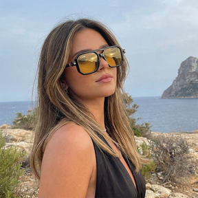 Lente de sol Bali negro/ Naranja UV400 X FIRE