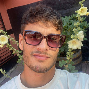 Lente de sol Alessa Burgundy | Lente burgundy