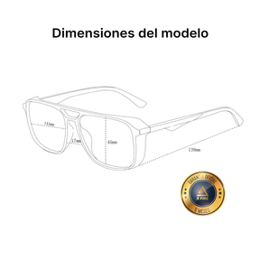 Lente de sol Negro Atlas / Negro UV400 X FIRE