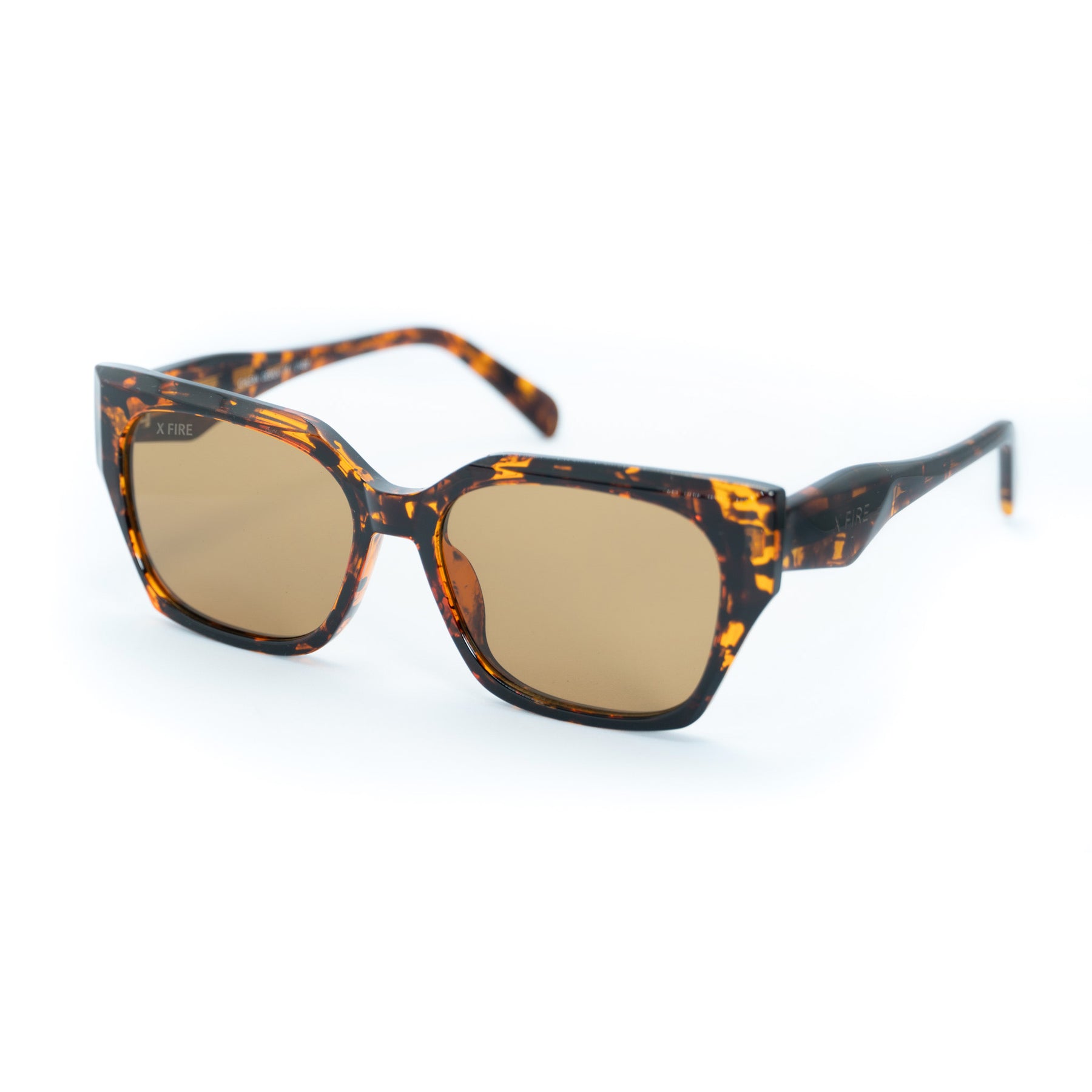 Lente de sol Animal Print Alessa / Café UV400 X FIRE