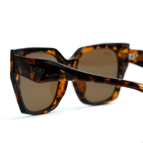Lente de sol Animal Print Alessa / Café UV400 X FIRE