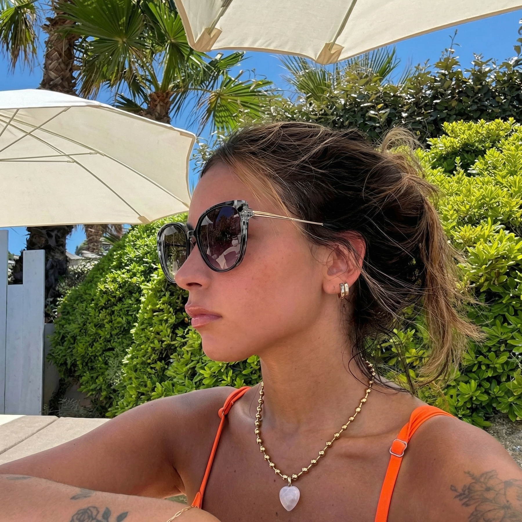 Lente de sol animal print Alika / Negro UV400 X FIRE