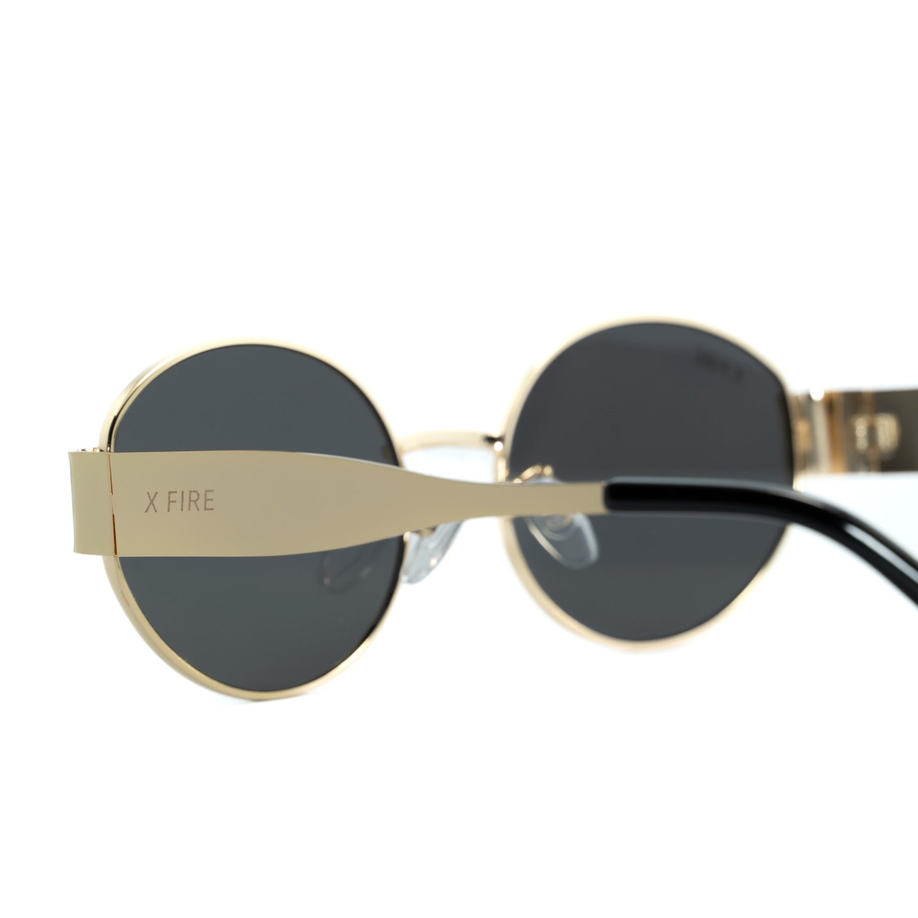 Lente de sol dorado Armonia / Negro UV400 X FIRE