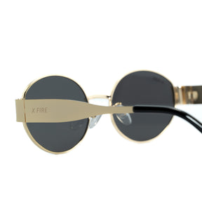 Lente de sol dorado Armonia / Negro UV400 X FIRE