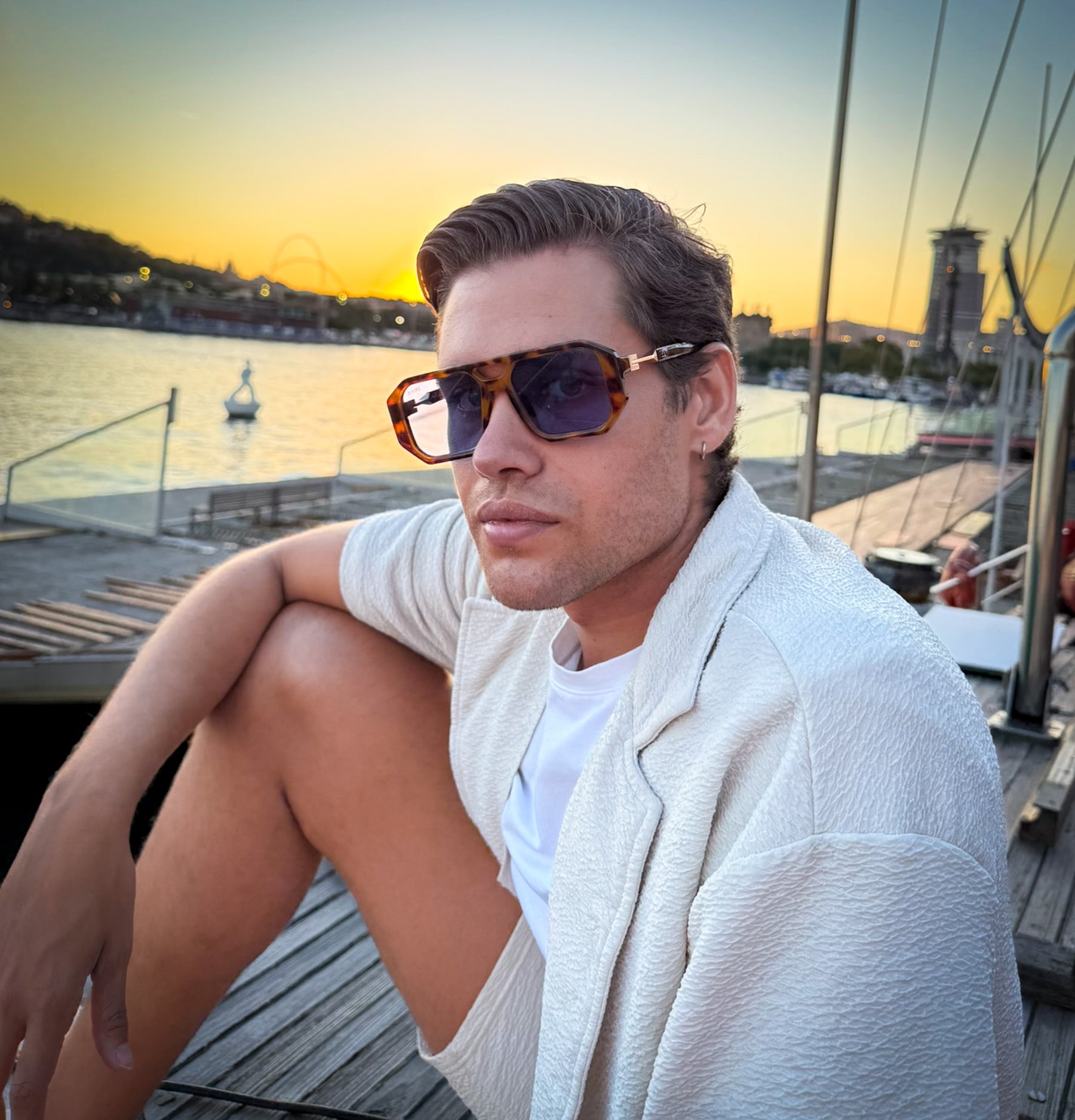 Lente de sol Bali 2.0 Animal Print / Azul UV400 X FIRE