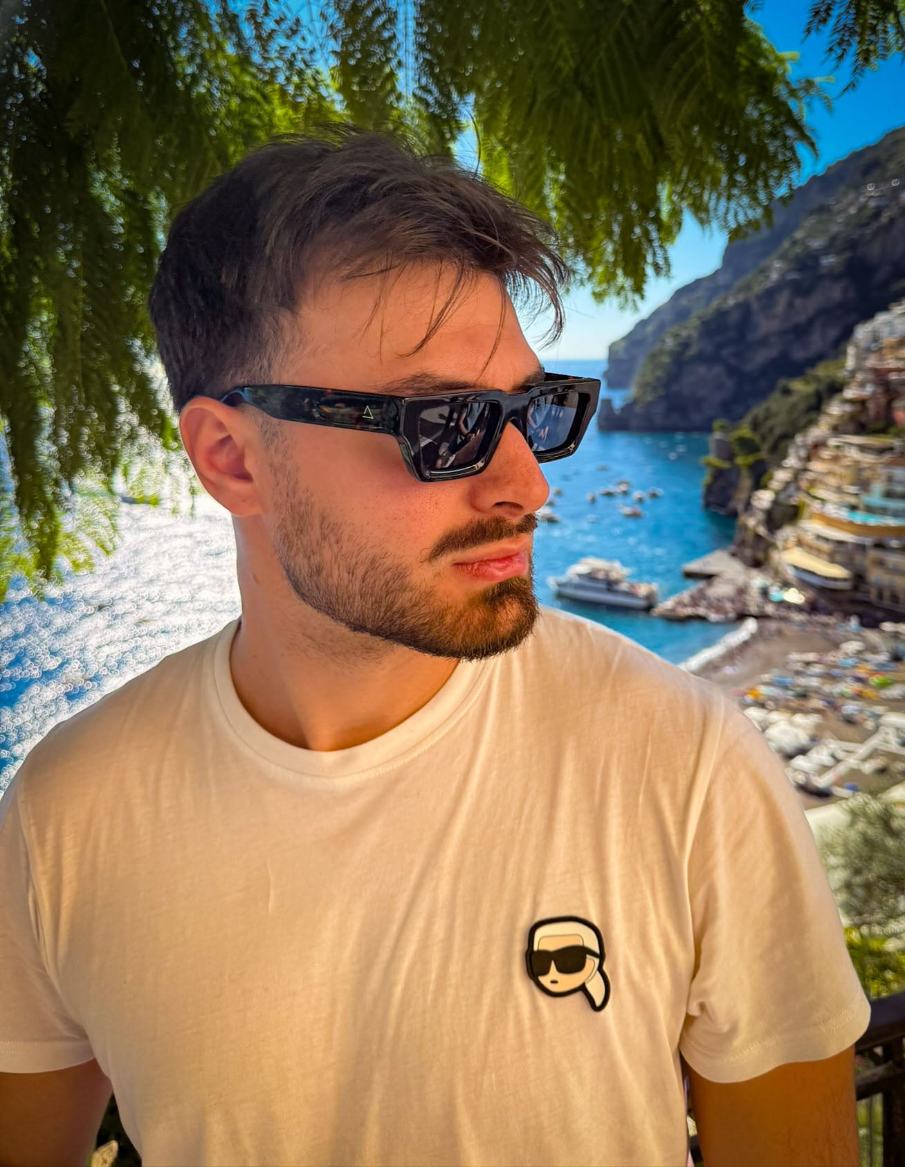 Lente de sol Bayat Animal Print / Negro UV400 X FIRE