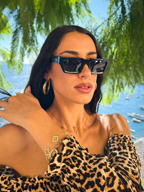 Lente de sol Bayat Animal Print / Negro UV400 X FIRE