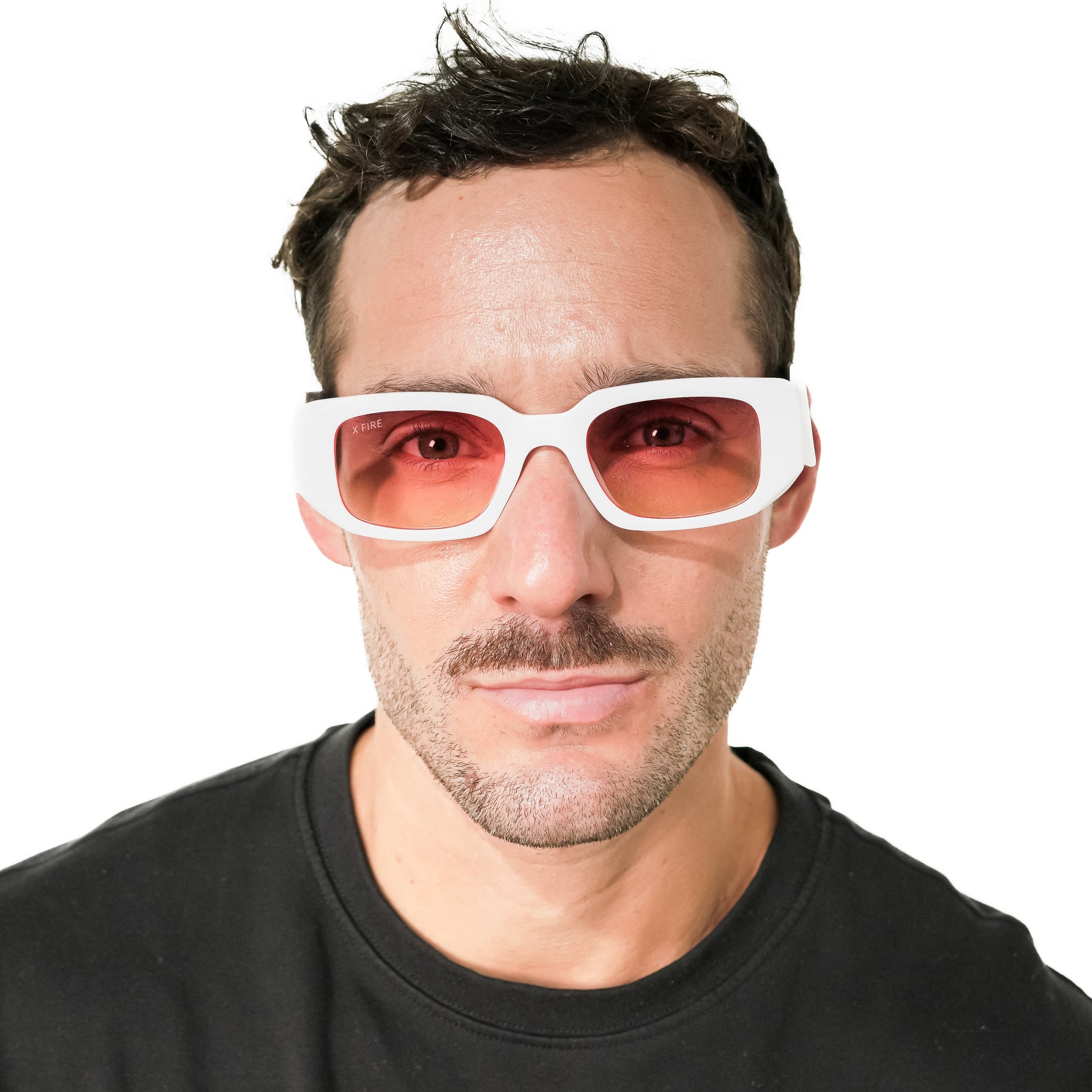 Lente de sol Bombay Blanco / Naranjo UV400 X FIRE