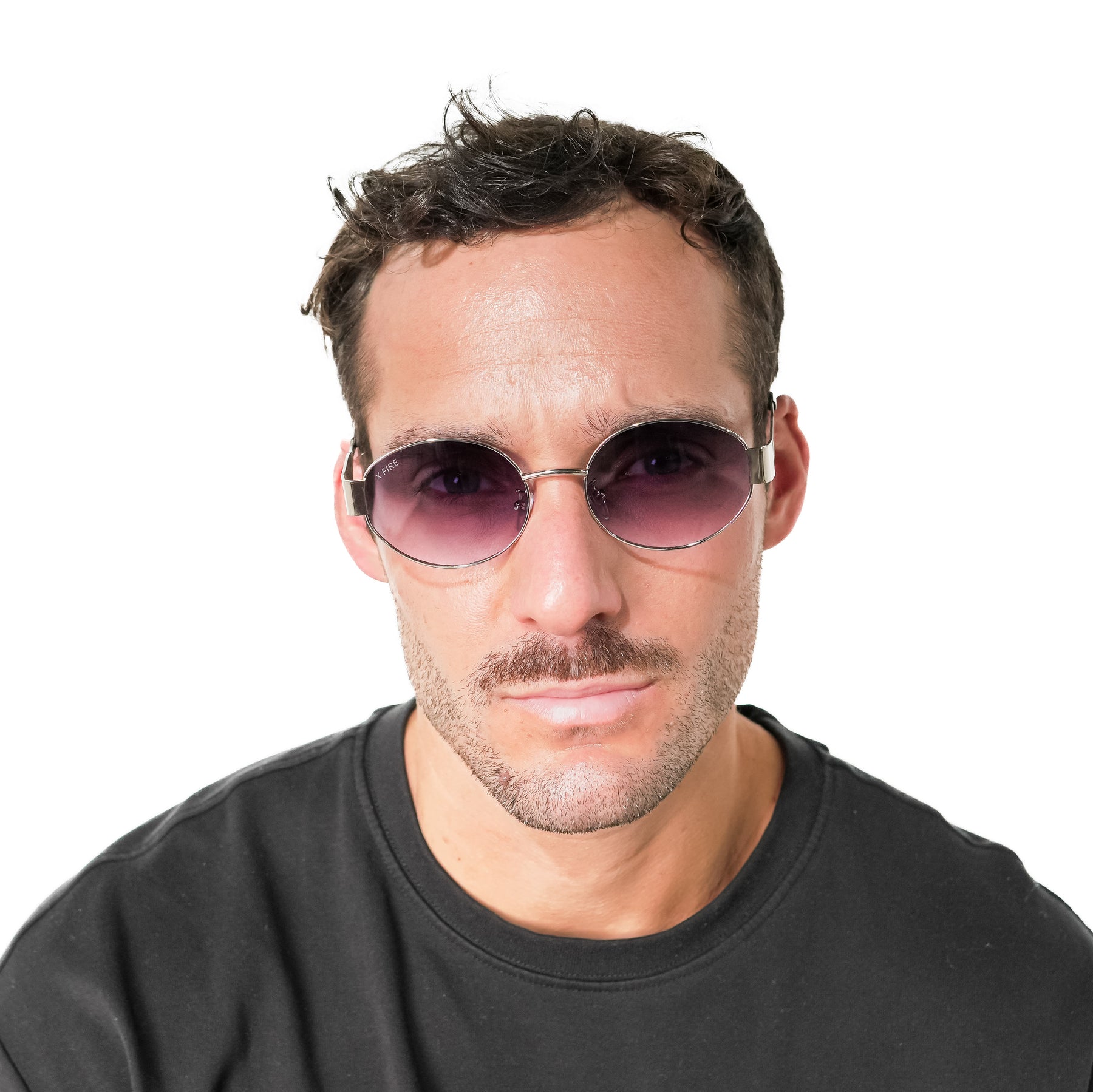 Lente de sol plateado Armonia / Morado UV400 X FIRE