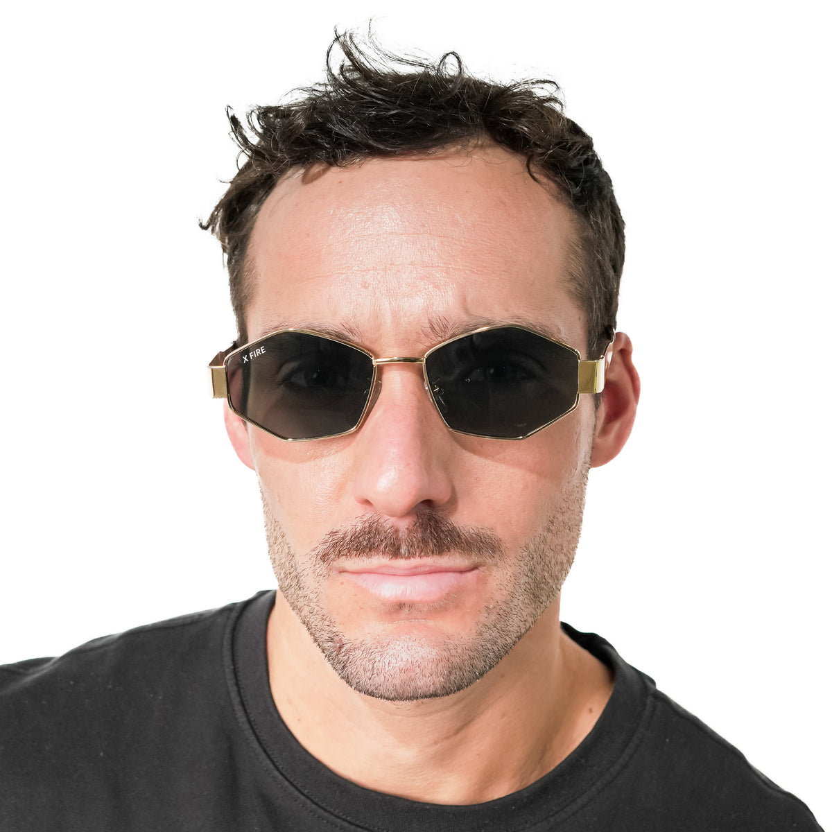 Lente de sol Dorado Irala / Negro UV400 X FIRE