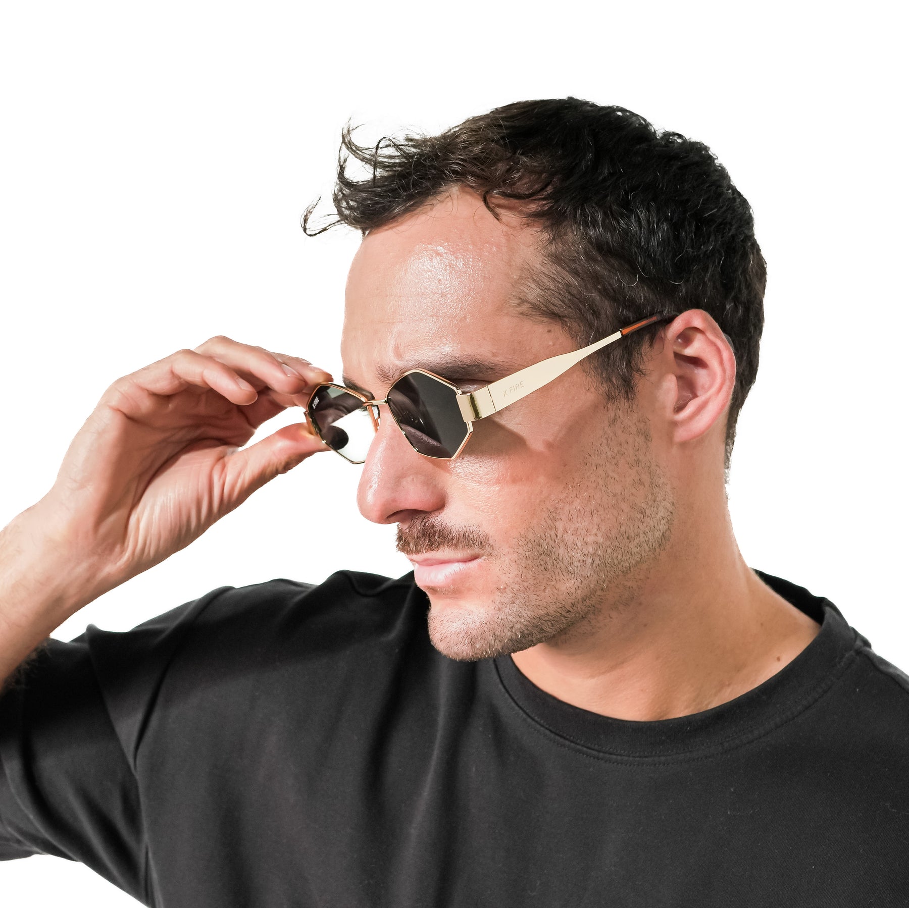 Lente de sol Dorado Irala / Negro UV400 X FIRE