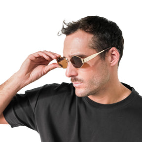 Lente de sol Dorado IralaIa / Café UV400 X FIRE