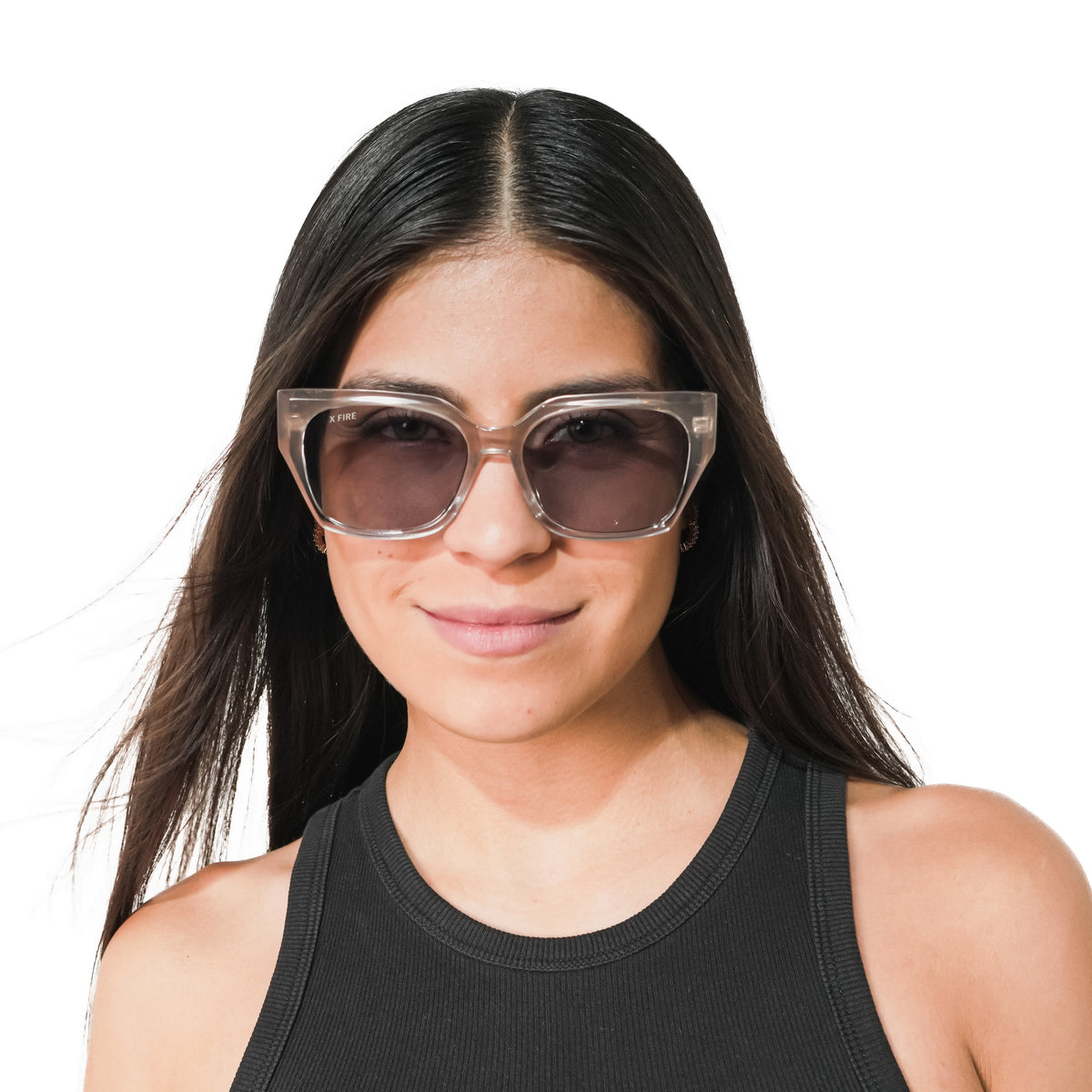 Lente de sol beige Alessa / Gris UV400 X FIRE