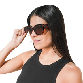 Lente de sol Animal Print Alessa / Café UV400 X FIRE