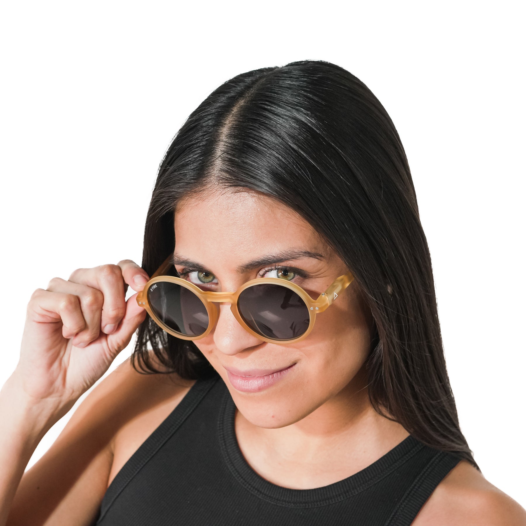 Lente de sol Amarillo Hakim / Negro UV400 X FIRE