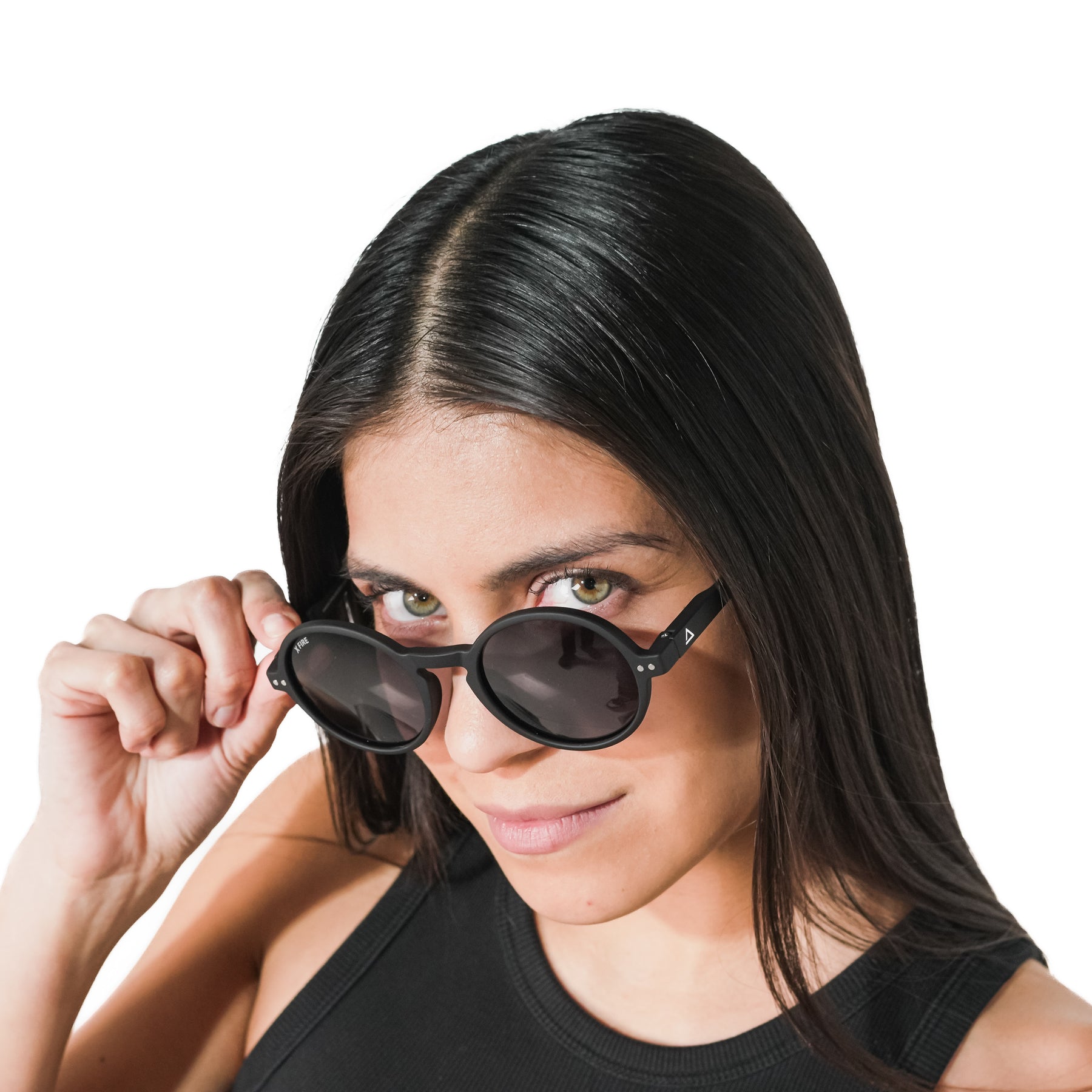 Lente de sol negro Hakim / Negro UV400 X FIRE