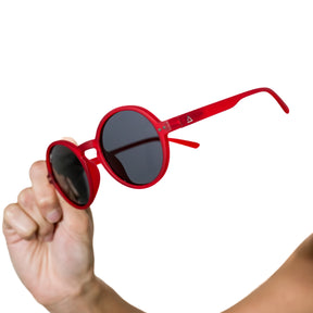 Lente de sol Rojo Hakim / Negro UV400 X FIRE  | BLACK MIRROR