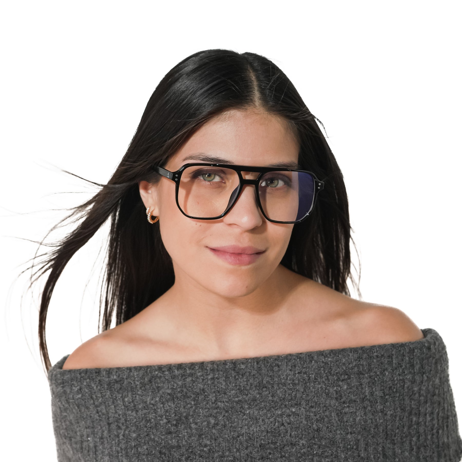 Lente óptico color negro Apolo