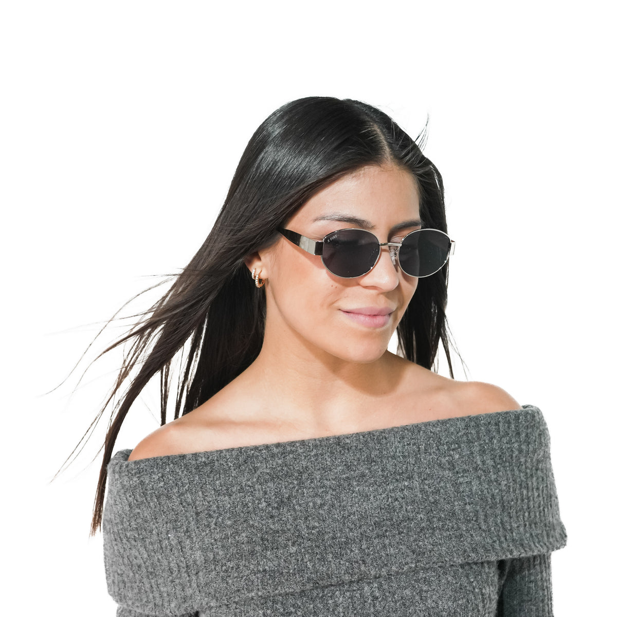 Lente de sol plateado Armonia / Gris UV400 X FIRELente gris